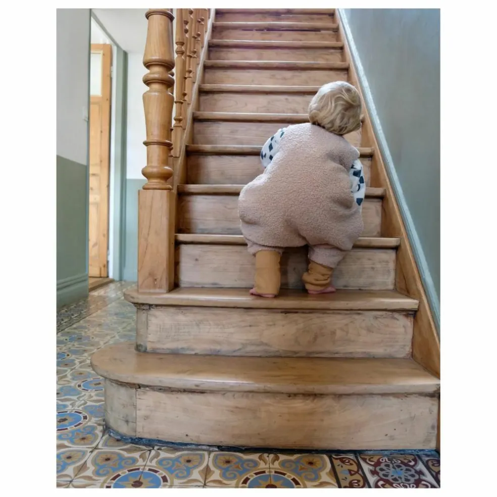 Gigoteuse à pieds en coton bio Teddy | Sable