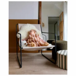 Gigoteuse à pieds en coton bio Mocha Latte