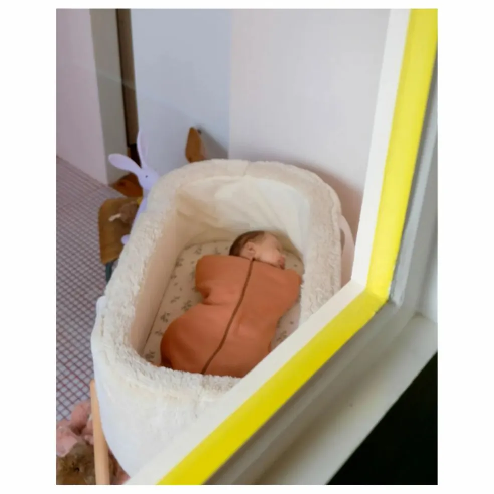 Gigoteuse d'emmaillotage en coton bio | Caramel