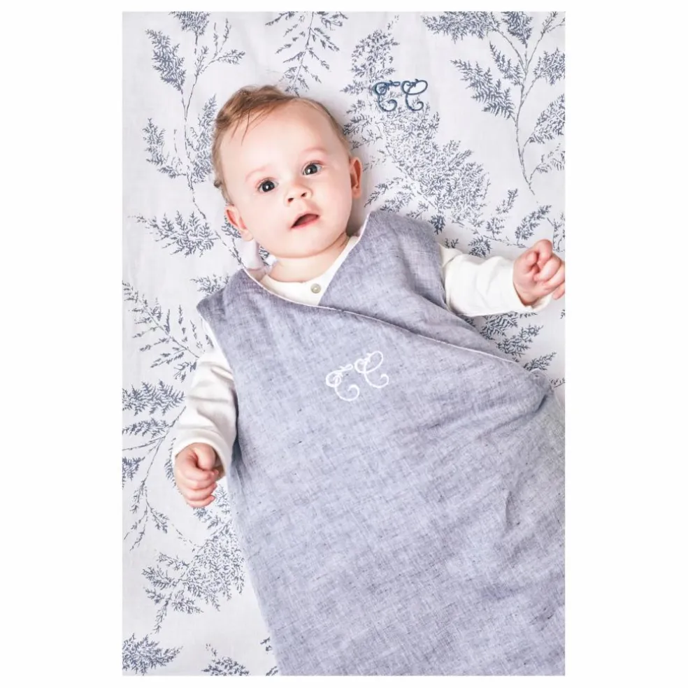 Gigoteuse en lin et coton | Bleu marine