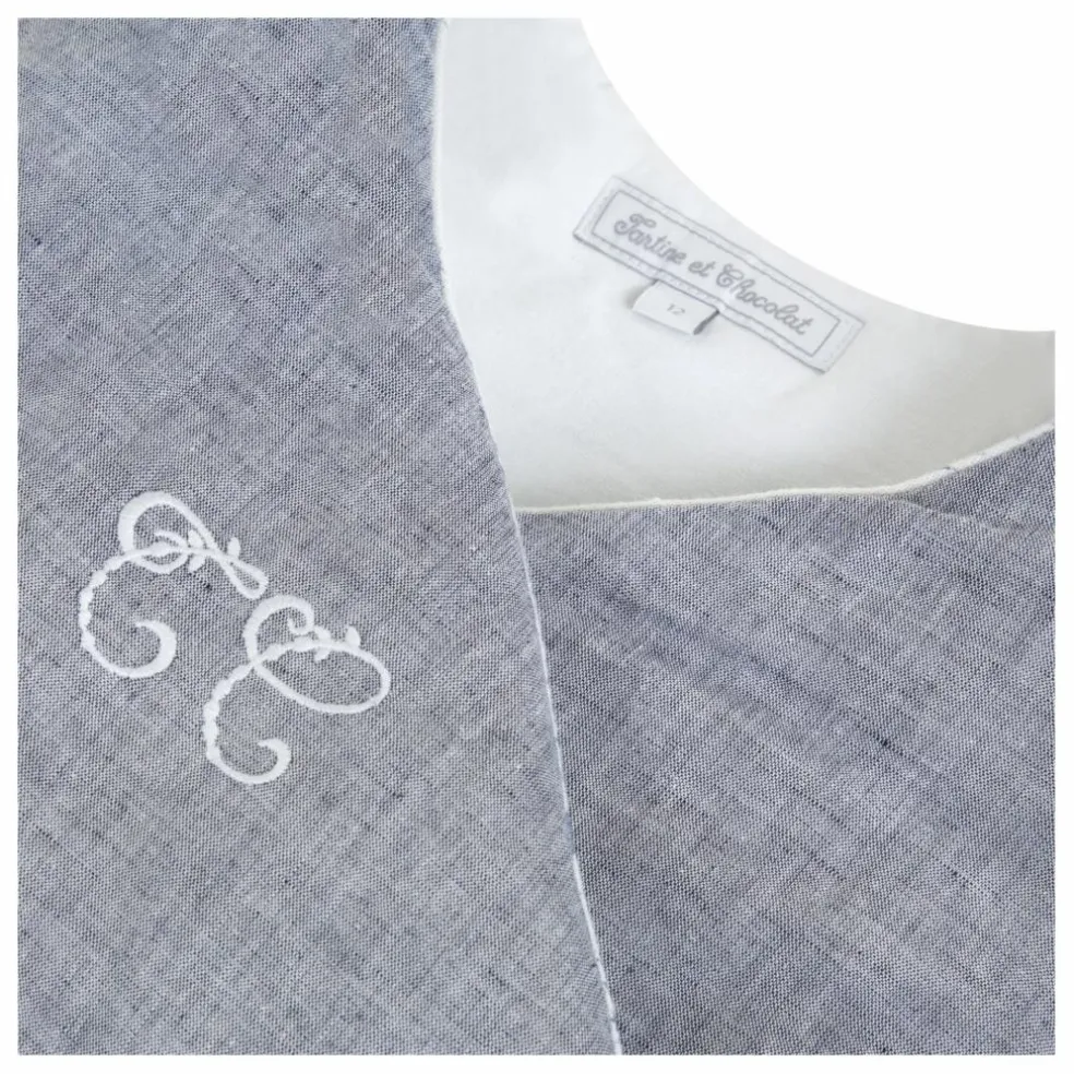 Gigoteuse en lin et coton | Bleu marine