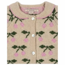 Gilet Belou Cerises Laine | Beige