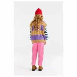 Gilet Blobfish Rayé Laine | Marron