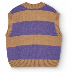 Gilet Blobfish Rayé Laine | Marron