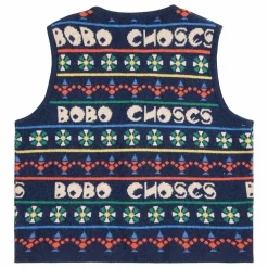 Gilet Bobo Laine et Cachemire | Bleu marine