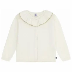 Gilet Col Pailleté Laine | Ecru