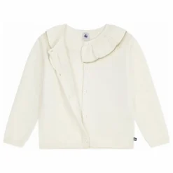 Gilet Col Pailleté Laine | Ecru