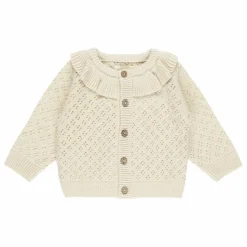 Gilet Col Volants | Ecru