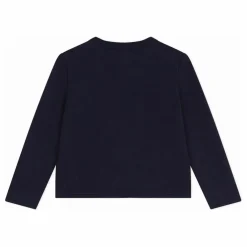 Gilet Cœur Coton Bio | Bleu marine