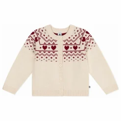 Gilet Cœurs Laine | Ecru