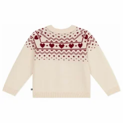 Gilet Cœurs Laine | Ecru