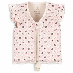 Gilet de natation à volant Cherry | Rouge cerise