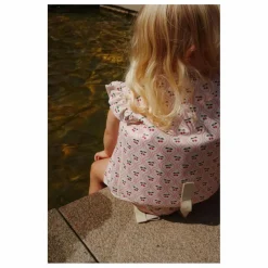 Gilet de natation à volant Cherry | Rouge cerise