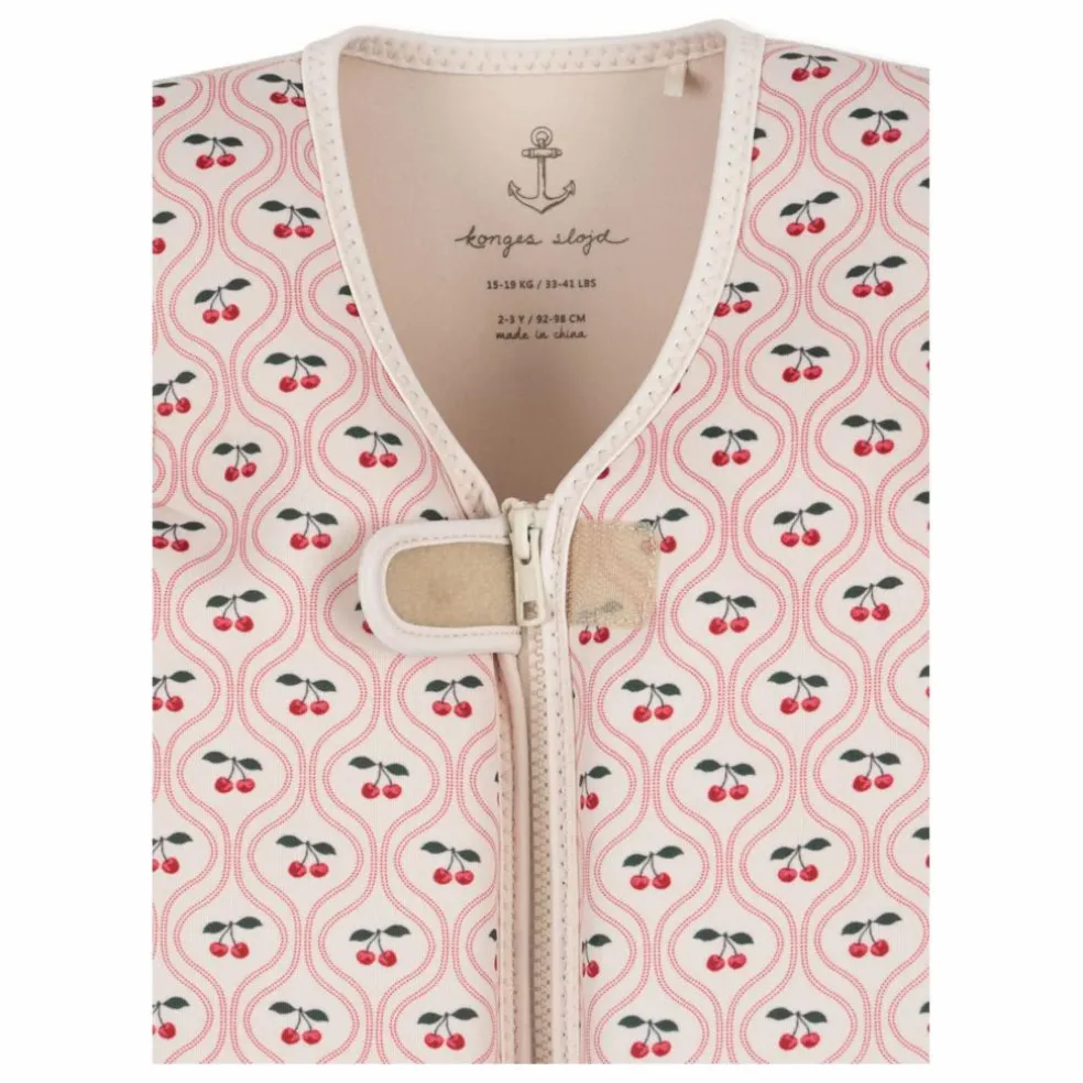 Gilet de natation à volant Cherry | Rouge cerise