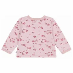 Gilet Fleuri Pointelle Coton Bio | Rose