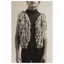 Gilet Franges | Gris