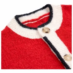 Gilet Jacquard Laine | Rouge