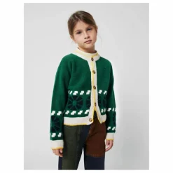 Gilet Jacquard Laine | Vert