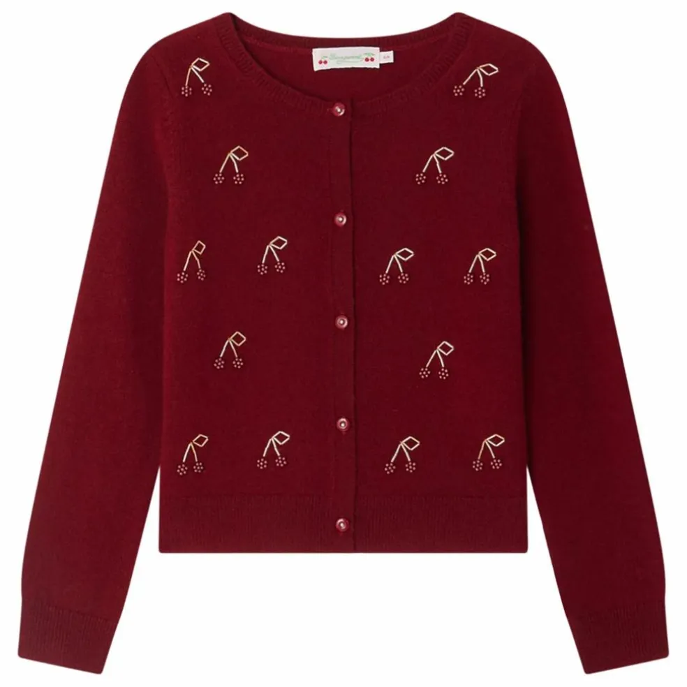 Gilet Jonia Cachemire | Bordeaux