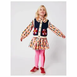 Gilet Kaleidoscope Coton Bio | Bleu marine