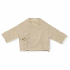 Gilet Kimono Cachemire Bio | Beige