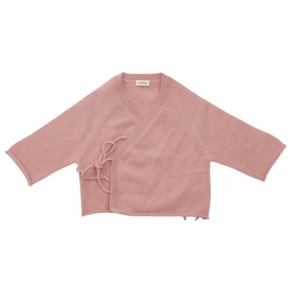 Gilet Kimono Cachemire Bio | Rose