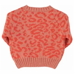 Gilet Léopard Laine | Rose