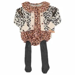 Gilet Léopard Laine | Rose pâle