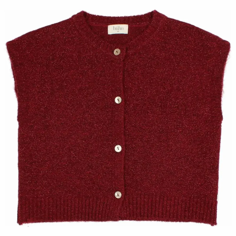 Gilet Lurex Fibres Recyclées | Bordeaux