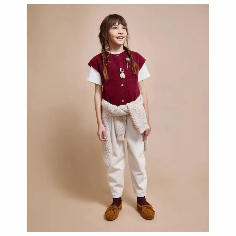 Gilet Lurex Fibres Recyclées | Bordeaux