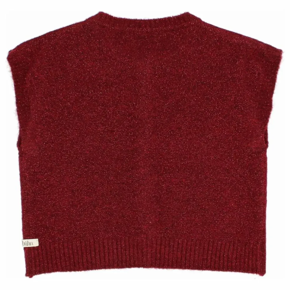 Gilet Lurex Fibres Recyclées | Bordeaux