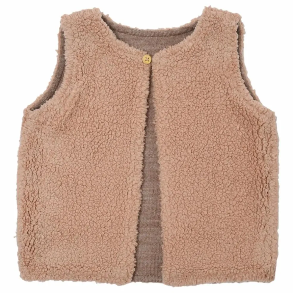 Gilet Sans Manches Agathe Laine | Beige