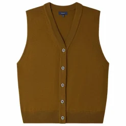 Gilet Sans Manches Chiara Laine Mérinos | Bronze