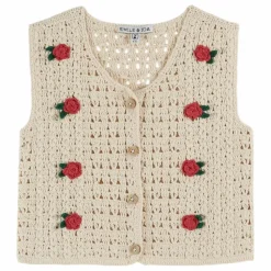 Gilet Sans Manches Crochet | Ecru