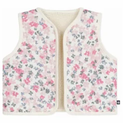Gilet Sans Manches Fleuri | Ecru