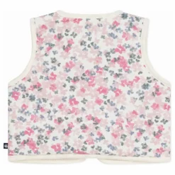 Gilet Sans Manches Fleuri | Ecru
