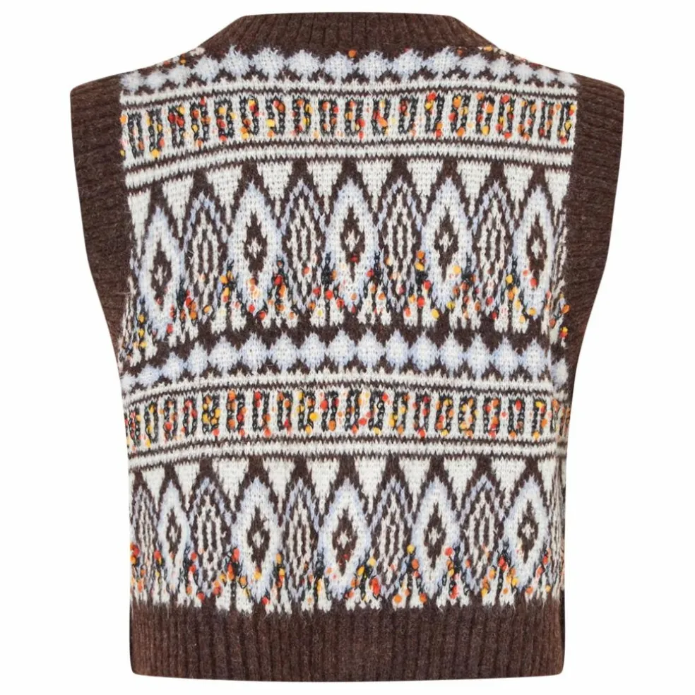 Gilet Sans Manches Francesca | Marron