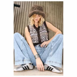 Gilet Sans Manches Francesca | Marron