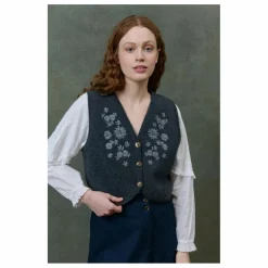 Gilet Sans Manches Ibinka Laine - Collection Femme | Charbon