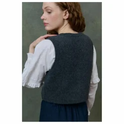 Gilet Sans Manches Ibinka Laine - Collection Femme | Charbon