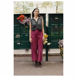 Gilet Sans Manches Ibinka Laine - Collection Femme | Charbon