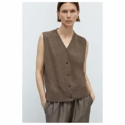 Gilet Sans Manches Laine Mérinos Extra Fine | Taupe