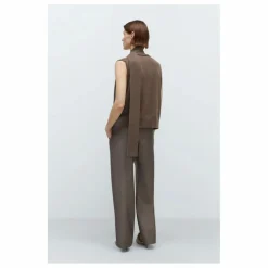 Gilet Sans Manches Laine Mérinos Extra Fine | Taupe