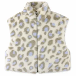 Gilet Sans Manches Léopard | Ecru