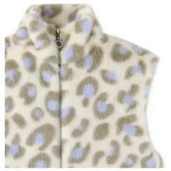 Gilet Sans Manches Léopard | Ecru