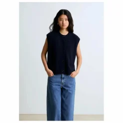 Gilet Sans Manches Margaux Laine Mérinos et Cachemire | Bleu marine