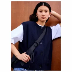 Gilet Sans Manches Margaux Laine Mérinos et Cachemire | Bleu marine
