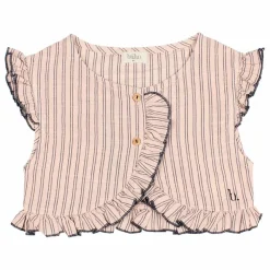 Gilet Sans Manches Rayures | Rose pâle
