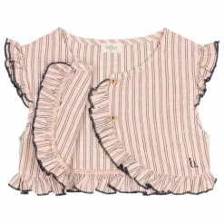 Gilet Sans Manches Rayures | Rose pâle