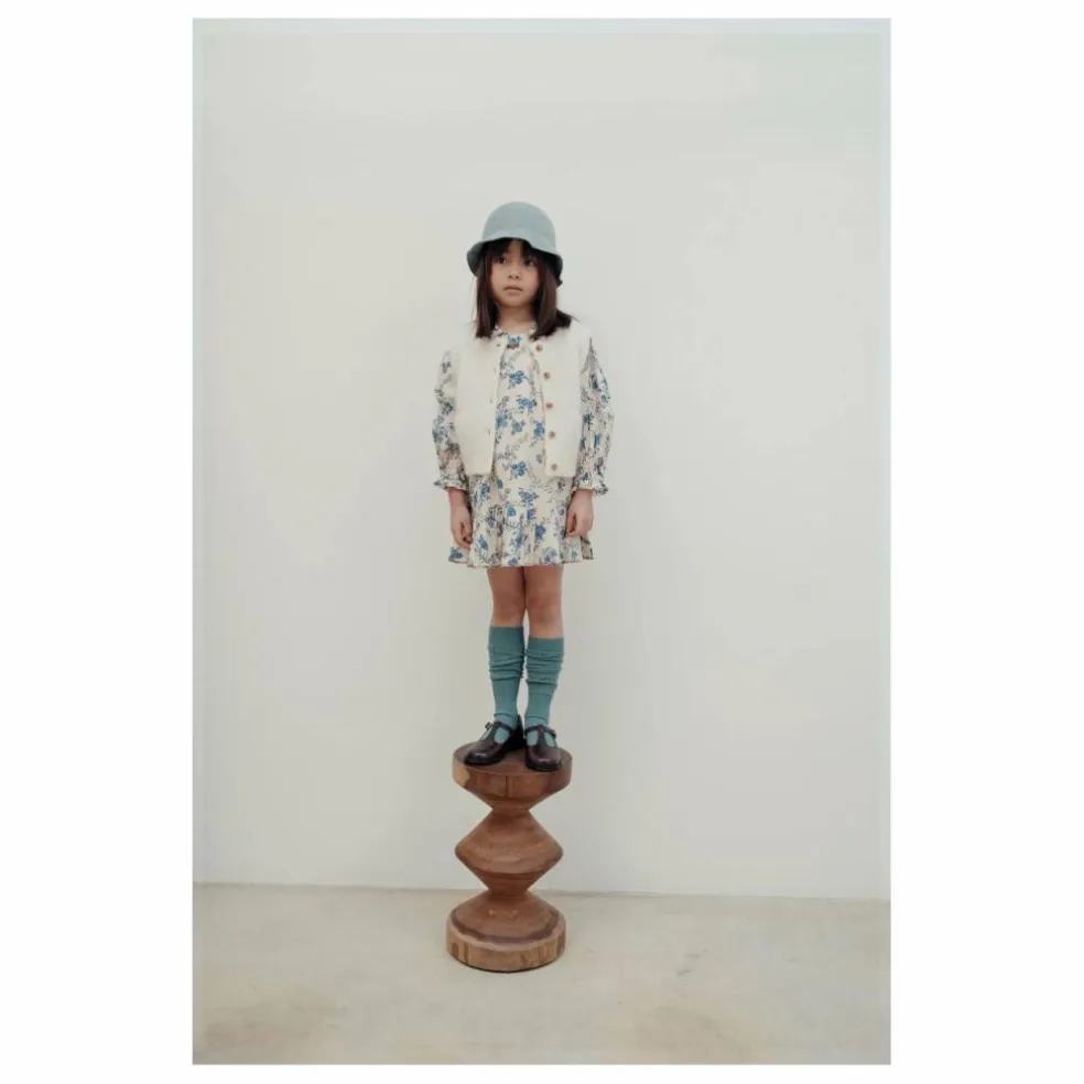 Gilet Sans Manches Uni Laine | Ecru